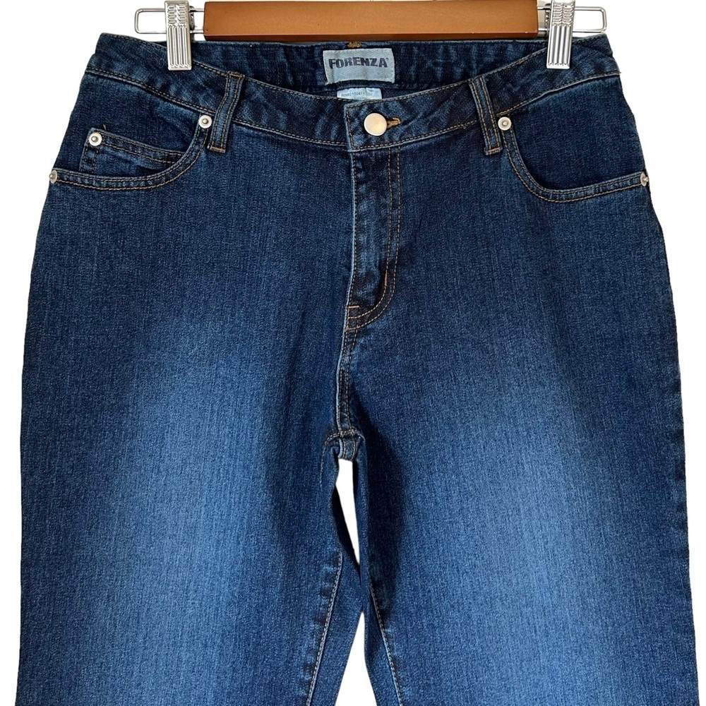 Forenza High Waisted Bootcut Jeans Style 11-9157-6 Women’s SZ 8 in Dark Wash - Picture 2 of 6